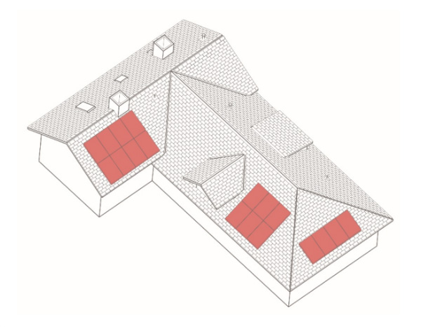 Traditional PV Roof Placement